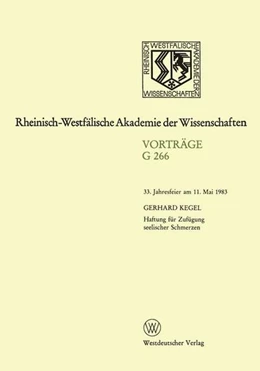 Abbildung von Kegel | Haftung für Zufügung seelischer Schmerzen | 1. Auflage | 2013 | beck-shop.de