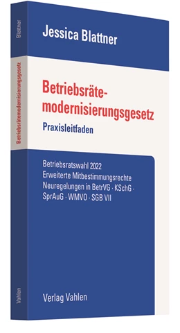 Abbildung von Blattner | Betriebsrätemodernisierungsgesetz | | 2021 | beck-shop.de