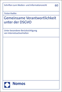 Abbildung von Radtke | Gemeinsame Verantwortlichkeit unter der DSGVO | 1. Auflage | 2021 | 60 | beck-shop.de