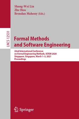 Abbildung von Lin / Hou | Formal Methods and Software Engineering | 1. Auflage | 2020 | beck-shop.de