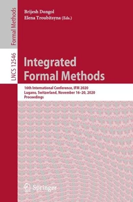 Abbildung von Dongol / Troubitsyna | Integrated Formal Methods | 1. Auflage | 2020 | beck-shop.de