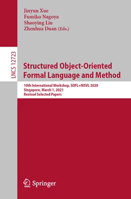 Abbildung von Xue / Nagoya | Structured Object-Oriented Formal Language and Method | 1. Auflage | 2021 | beck-shop.de