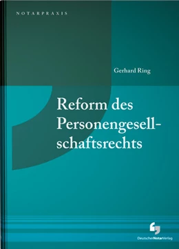Abbildung von Ring | Reform des Personengesellschaftsrechts | 1. Auflage | 2023 | beck-shop.de