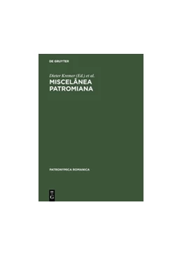 Abbildung von Kremer / Castro | Miscelânea Patromiana | 1. Auflage | 2017 | beck-shop.de