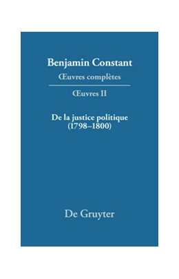 Abbildung von Omacini / Hofmann | De la Justice politique (1798-1800), d'aprés l'«Enyuiry Concerning Political Justice» de William Godwin | 1. Auflage | 2017 | beck-shop.de