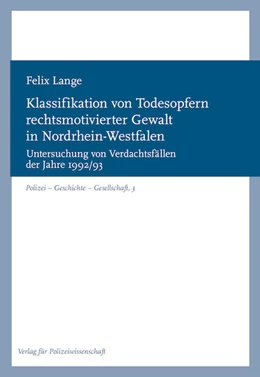 Abbildung von Lange | Klassifikation von Todesopfern rechtsmotivierter Gewalt in Nordrhein-Westfalen | 1. Auflage | 2021 | beck-shop.de