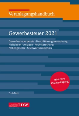 Abbildung von Veranlagungshandbuch Gewerbesteuer 2021, 71.A. | 71. Auflage | 2022 | beck-shop.de