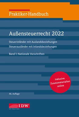Abbildung von Institut der Wirtschaftsprüfer in Deutschland | Praktiker-Handbuch Außensteuerrecht 2022 | 46. Auflage | 2022 | beck-shop.de
