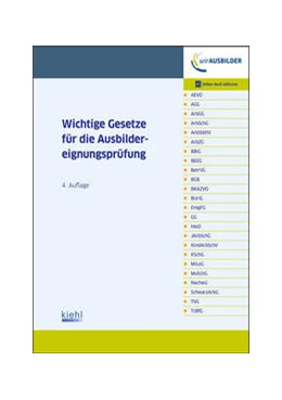 Abbildung von Wichtige Gesetze für die Ausbildereignungsprüfung | 4. Auflage | 2021 | beck-shop.de