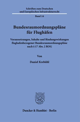 Abbildung von Krebühl | Bundesraumordnungspläne für Flughäfen | 1. Auflage | 2021 | beck-shop.de