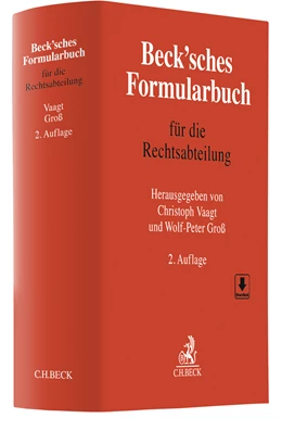 Abbildung von Beck'sches Formularbuch für die Rechtsabteilung | 2. Auflage | 2023 | beck-shop.de