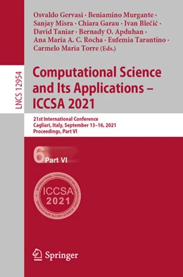 Abbildung von Gervasi / Murgante | Computational Science and Its Applications - ICCSA 2021 | 1. Auflage | 2021 | beck-shop.de