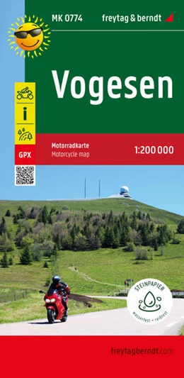 Abbildung von Freytag & Berndt | Vogesen, Motorradkarte 1:200.000, freytag & berndt | 1. Auflage | 2023 | beck-shop.de