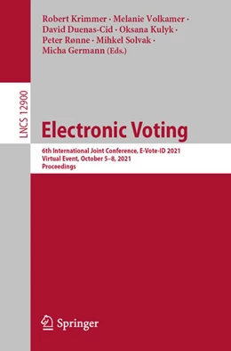 Abbildung von Krimmer / Volkamer | Electronic Voting | 1. Auflage | 2021 | beck-shop.de