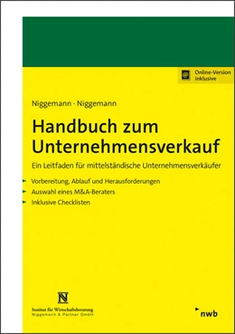 Abbildung von Niggemann | Handbuch zum Unternehmensverkauf | 1. Auflage | 2021 | beck-shop.de