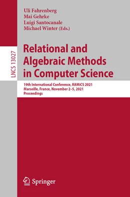 Abbildung von Fahrenberg / Gehrke | Relational and Algebraic Methods in Computer Science | 1. Auflage | 2021 | beck-shop.de