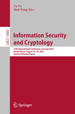 Abbildung von Yu / Yung | Information Security and Cryptology | 1. Auflage | 2021 | beck-shop.de