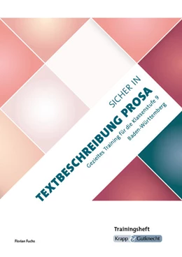 Abbildung von Fuchs | Sicher in Textbeschreibung Prosa - Baden-Württemberg - Trainingsheft | 1. Auflage | 2022 | beck-shop.de