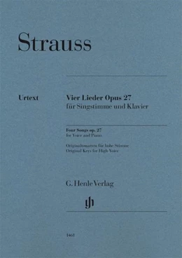 Abbildung von Oppermann | Richard Strauss - Vier Lieder op. 27 | 1. Auflage | 2021 | beck-shop.de