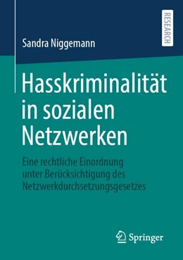 Abbildung von Niggemann | Hasskriminalität in sozialen Netzwerken | 1. Auflage | 2022 | beck-shop.de