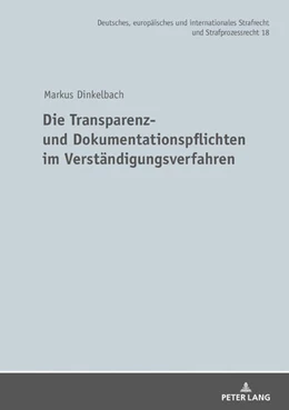 Abbildung von Dinkelbach | Die Transparenz- und Dokumentationspflichten im Verständigungsverfahren | 1. Auflage | 2021 | beck-shop.de