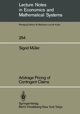 Abbildung von Müller | Arbitrage Pricing of Contingent Claims | 1. Auflage | 2013 | beck-shop.de