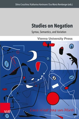Abbildung von Cruschina / Hartmann | Studies on Negation | 1. Auflage | 2016 | beck-shop.de