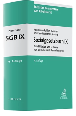 Abbildung von Neumann / Pahlen | Sozialgesetzbuch IX: SGB IX | 15. Auflage | 2024 | Band 10 | beck-shop.de