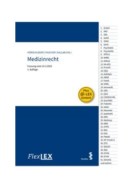 Abbildung von Hörschläger / Kallab | FlexLex Medizinrecht | 1. Auflage | 2022 | beck-shop.de