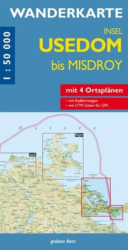Abbildung von Wanderkarte Insel Usedom bis Misdroy | 5. Auflage | 2022 | beck-shop.de