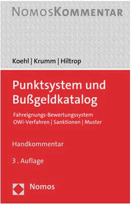 Abbildung von Koehl / Krumm | Punktsystem und Bußgeldkatalog | 3. Auflage | 2022 | beck-shop.de