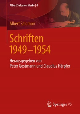 Abbildung von Salomon / Gostmann | Schriften 1949 - 1954 | 1. Auflage | 2022 | beck-shop.de