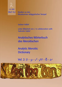 Abbildung von Hallof | J. Hallof: SRaT 13,2: Analytisches Wörterbuch des Meroitischen /Analytic Meroitic Dictionary, Vol 2 | 1. Auflage | 2022 | 13,2 | beck-shop.de