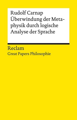 Abbildung von Carnap / Damböck | Überwindung der Metaphysik durch logische Analyse der Sprache | 1. Auflage | 2022 | beck-shop.de