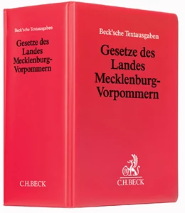 Abbildung von Gesetze des Landes Mecklenburg-Vorpommern | 76. Auflage | 2023 | beck-shop.de