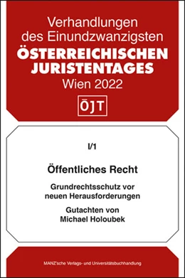 Abbildung von Holoubek | Öffentliches Recht Grundrechtsschutz vor neuen Herausforderungen | 1. Auflage | 2022 | beck-shop.de