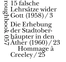 Abbildung von Spicer | 15 falsche Lehrsätze wider Gott und andere serial poems | 1. Auflage | 2022 | beck-shop.de