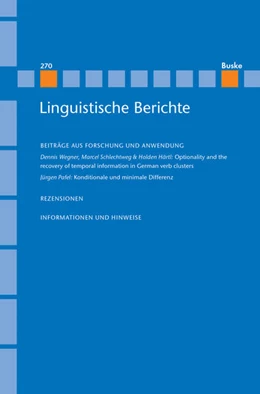 Abbildung von Grewendorf / Stechow | Linguistische Berichte Heft 270 | 1. Auflage | 2022 | 270 | beck-shop.de