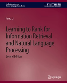Abbildung von Li | Learning to Rank for Information Retrieval and Natural Language Processing, Second Edition | 2. Auflage | 2022 | beck-shop.de