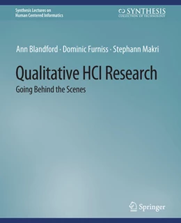 Abbildung von Blandford / Furniss | Qualitative HCI Research | 1. Auflage | 2022 | beck-shop.de