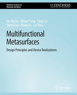 Abbildung von Xu / Tang | Multifunctional Metasurfaces | 1. Auflage | 2022 | beck-shop.de