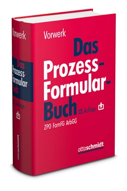 Abbildung von Vorwerk | Das Prozessformularbuch | 12. Auflage | 2024 | beck-shop.de