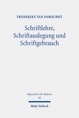 Abbildung von van Oorschot | Schriftlehre, Schriftauslegung und Schriftgebrauch | 1. Auflage | 2022 | 40 | beck-shop.de
