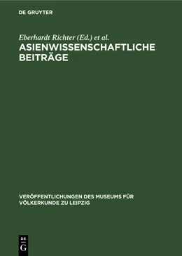 Abbildung von Taube / Richter | Asienwissenschaftliche Beiträge | 1. Auflage | 1979 | beck-shop.de