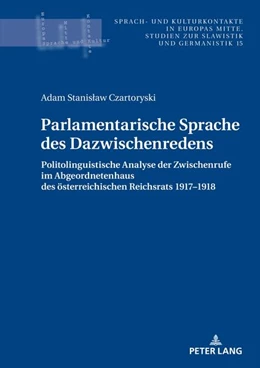 Abbildung von Czartoryski | Parlamentarische Sprache des Dazwischenredens | 1. Auflage | 2022 | beck-shop.de