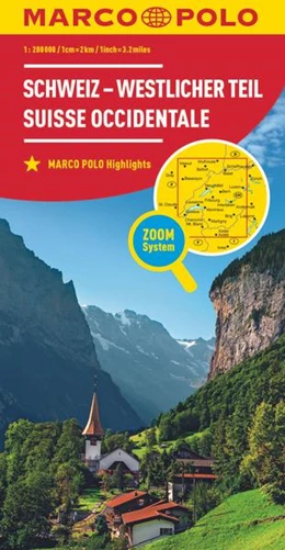 Abbildung von MARCO POLO Regionalkarte Schweiz 01 - westlicher Teil 1:200.000 | 8. Auflage | 2023 | beck-shop.de