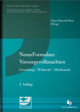Abbildung von Horn | Notarformulare Vorsorgevollmachten | 2. Auflage | 2022 | beck-shop.de