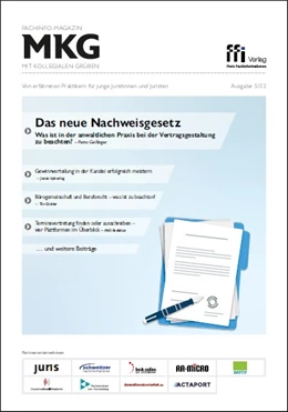 Abbildung von Fachinfo-Magazin MkG • Ausgabe 05/2022 | | 2022 | beck-shop.de