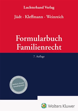 Abbildung von Jüdt / Kleffmann | Formularbuch Familienrecht | 7. Auflage | 2023 | beck-shop.de