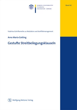 Abbildung von Gotting | Gestufte Streitbeilegungsklauseln | 1. Auflage | 2022 | beck-shop.de